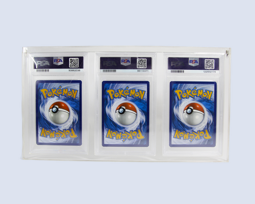Protection acrylique pour 3 Cartes gradées PSA/CCC/Collect Aura - Case Plex