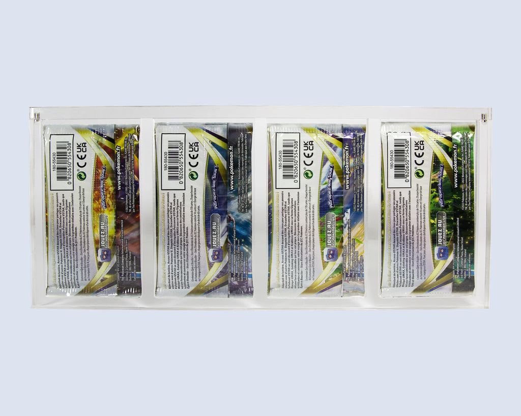 Protection Acrylique pour 4 Booster Pokémon Artset