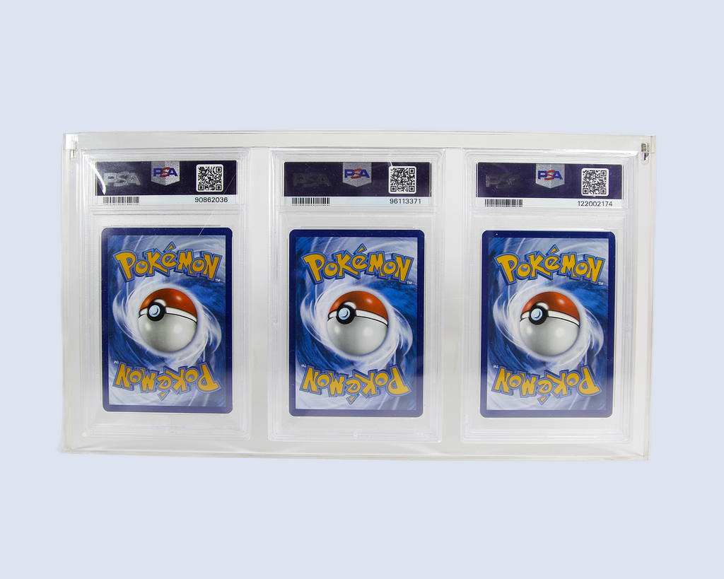 Protection acrylique pour 3 Cartes gradées PSA/CCC/Collect Aura